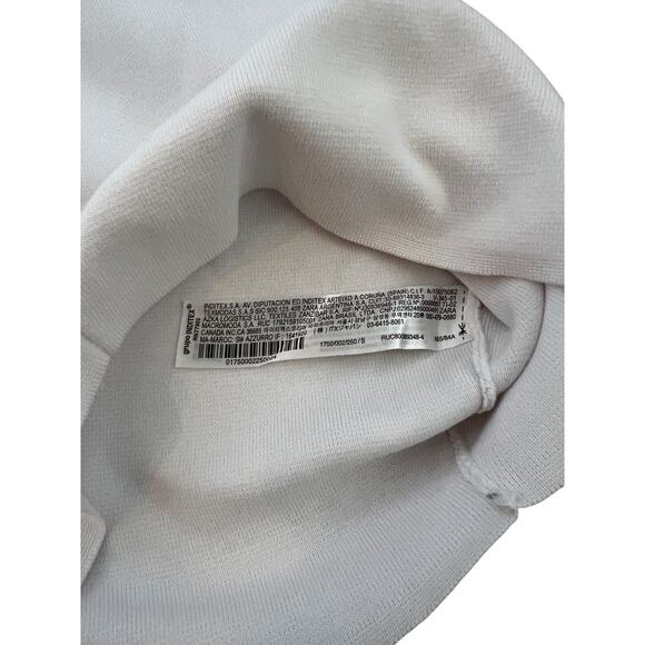 Zara Women's Cropped Rib Halter Tank Top – White – Size Small - Picture 6 of 6